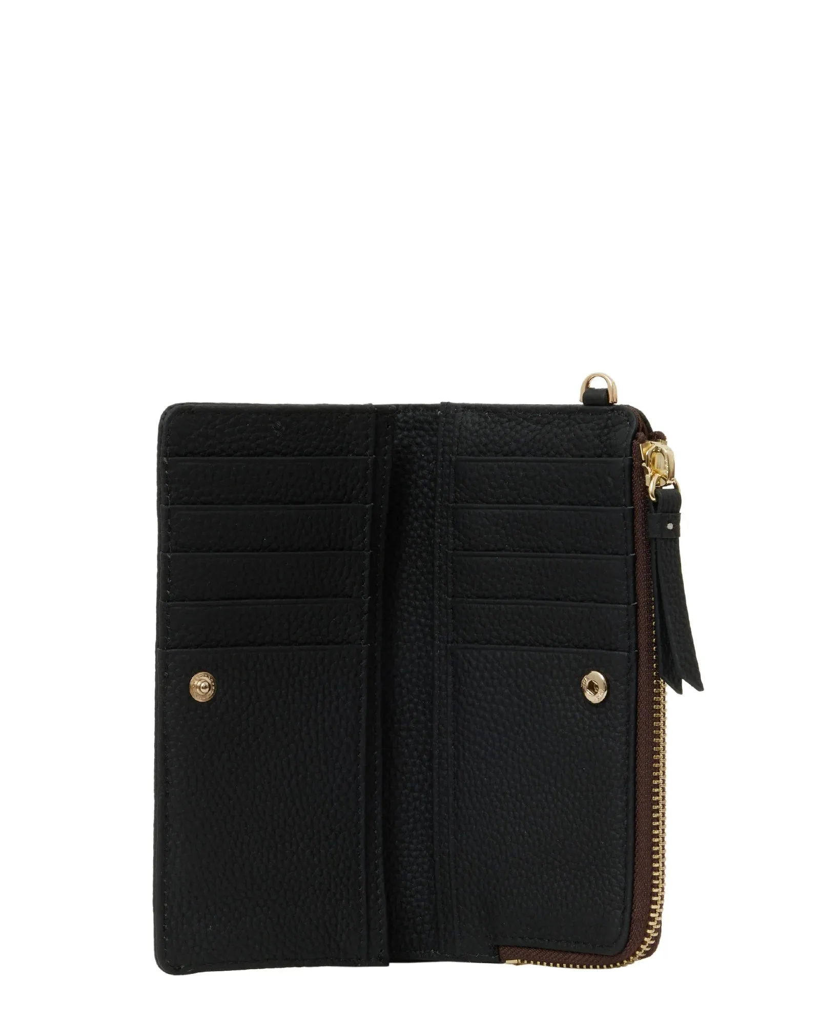Willa Wallet | Black   Croc