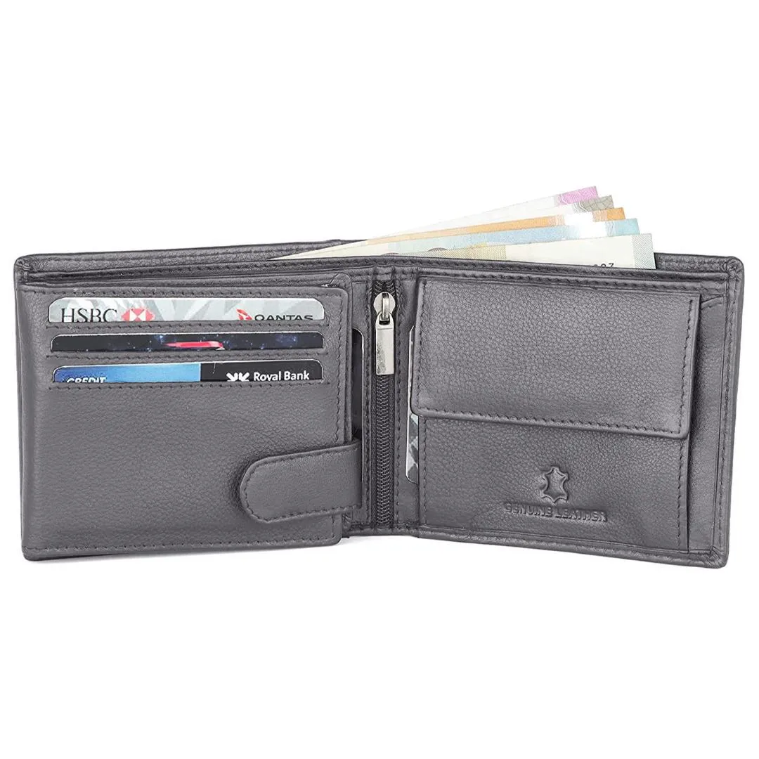 WILLIAM RFID Protected Leather Wallet for Men