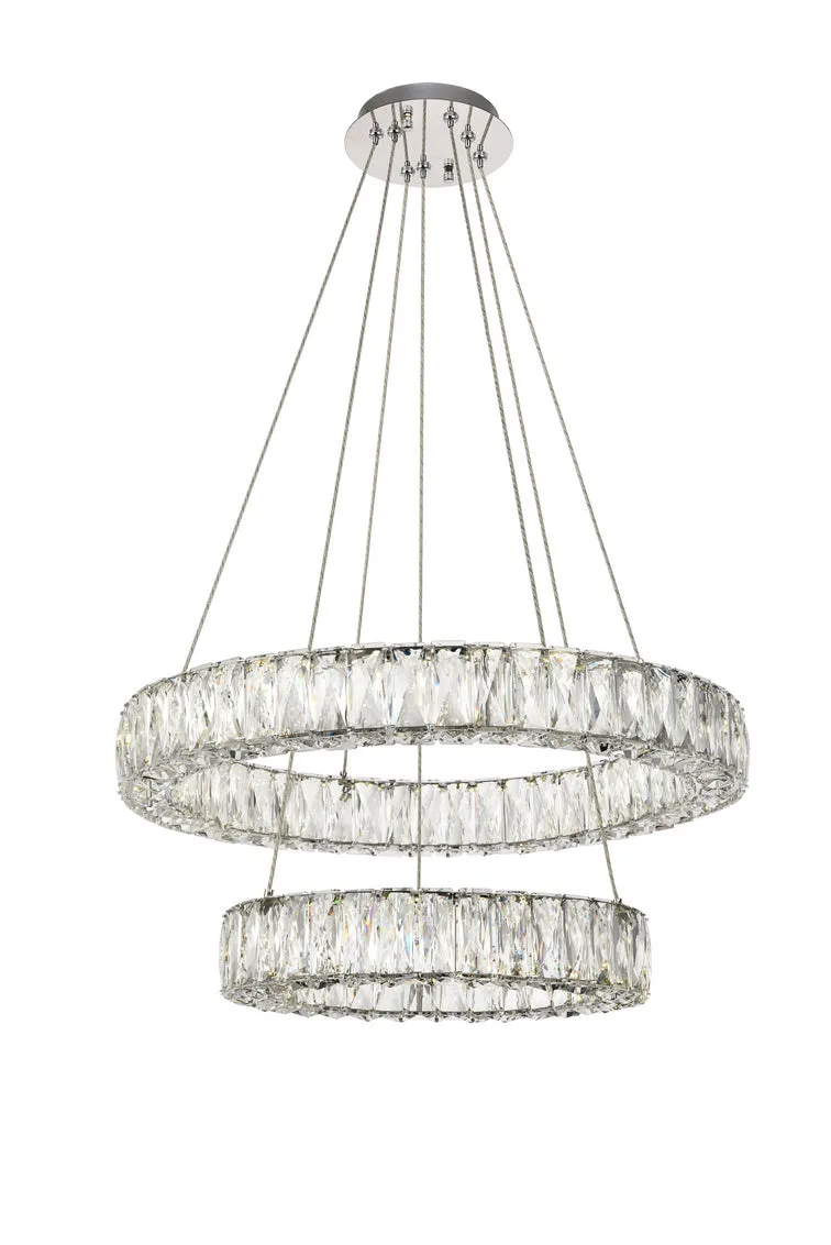 ZC121-3503G24C - Regency Lighting: Monroe Integrated LED chip light Chrome Chandelier Clear Royal Cut Crystal