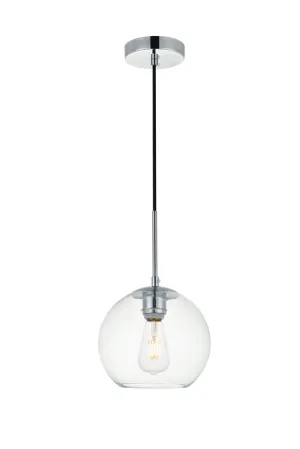 ZC121-LD2206C - Living District: Baxter 1 Light Chrome Pendant With Clear Glass