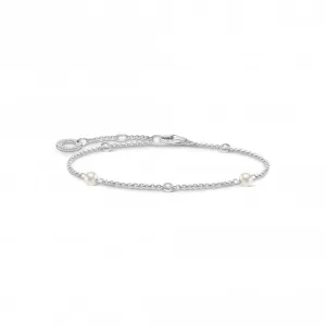Zirconia And Freshwater Pearl Bracelet A1989-167-14-L19v