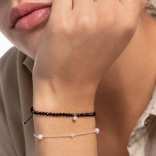 Zirconia And Freshwater Pearl Bracelet A1989-167-14-L19v